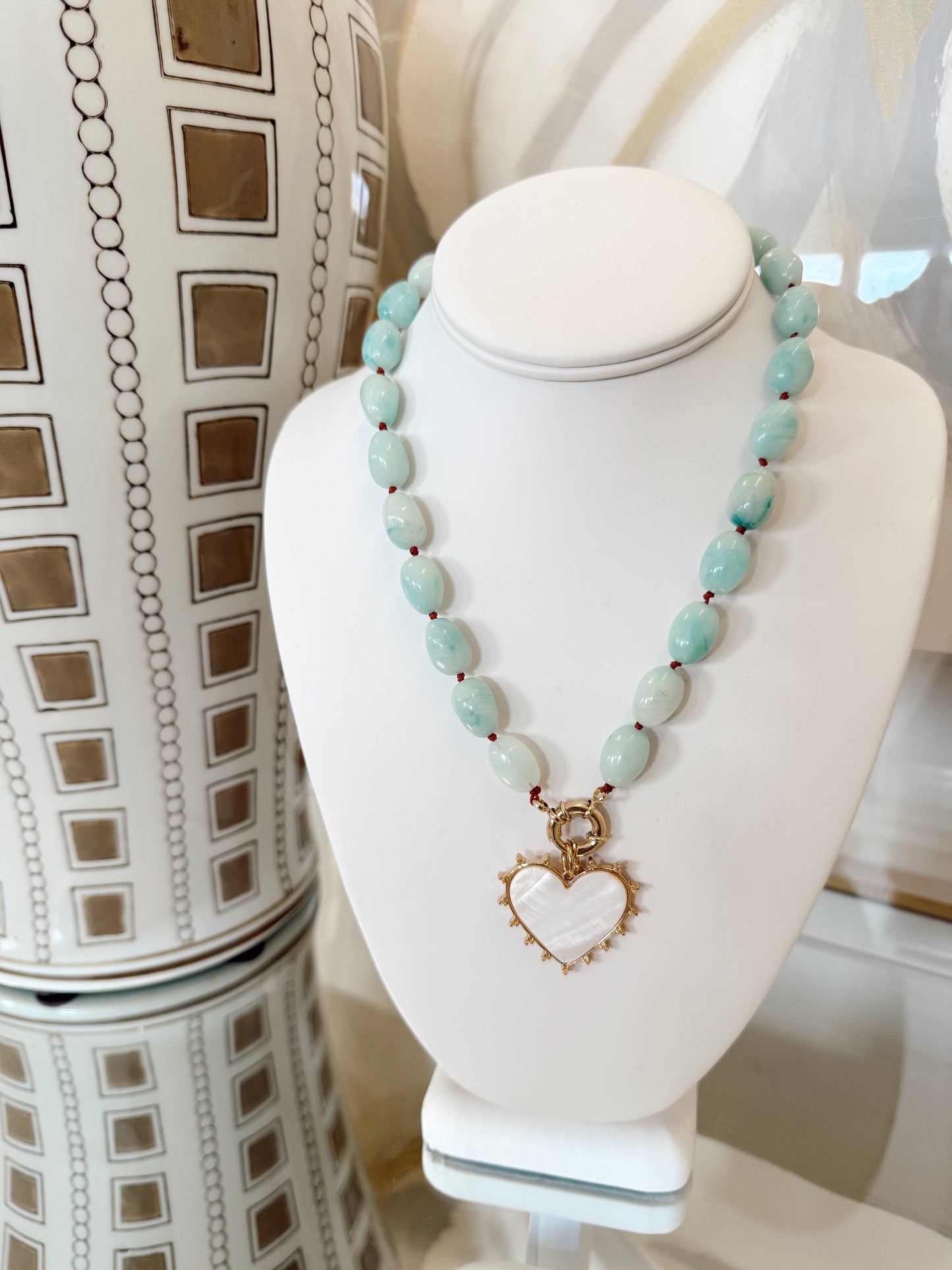 Turquoise Waters Heart Pendant