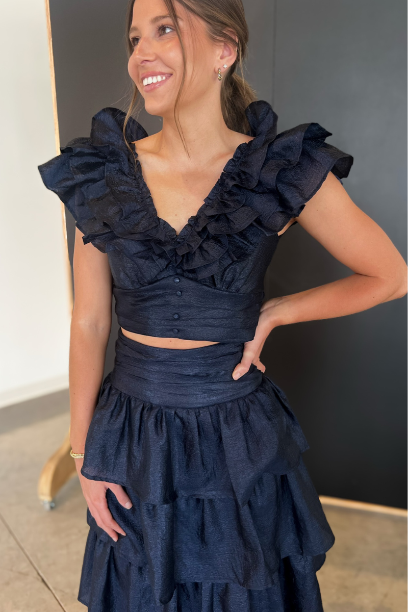 Tides Skirt Set - Navy