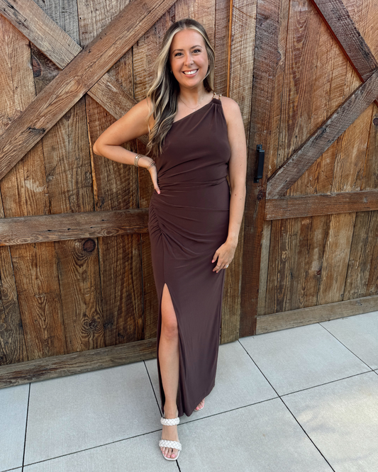 JERSEY COLUMN GOWN