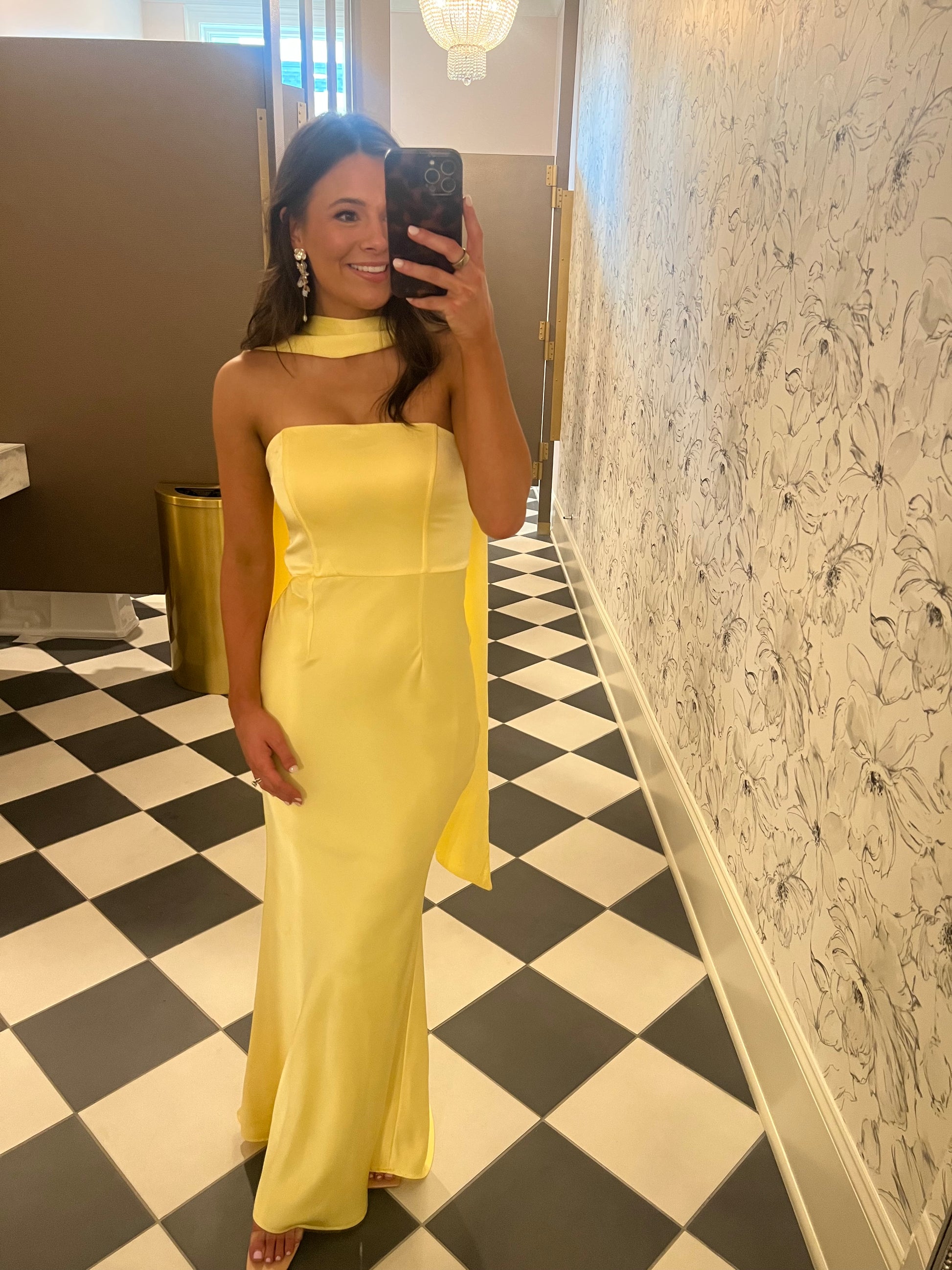 Yellow Maxi Dress Scarf – Walker Lane Dress Tux