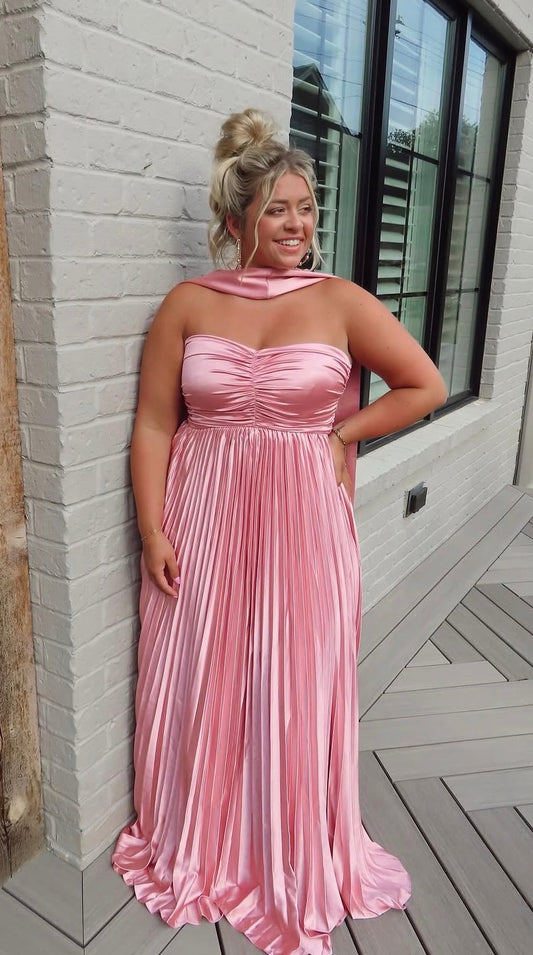 Rosie Pleated Maxi Dress