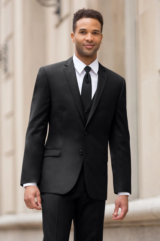 Super 120's Black Slim Fit Suit - PURCHASE