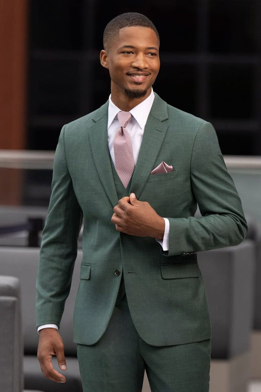 Forest Green Stretch Slim Fit Suit - PURCHASE