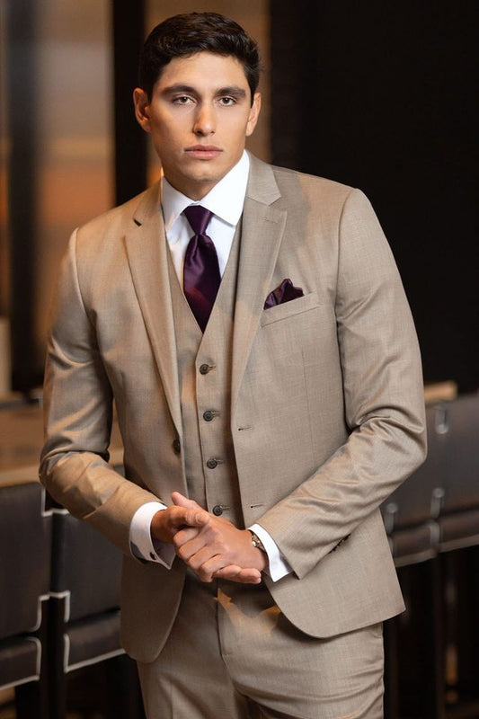 Wheat Stretch Slim Fit Suit - PURCHASE