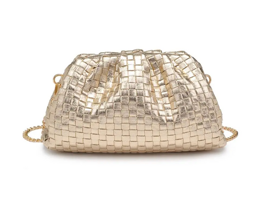 TATE WOVEN CLUTCH