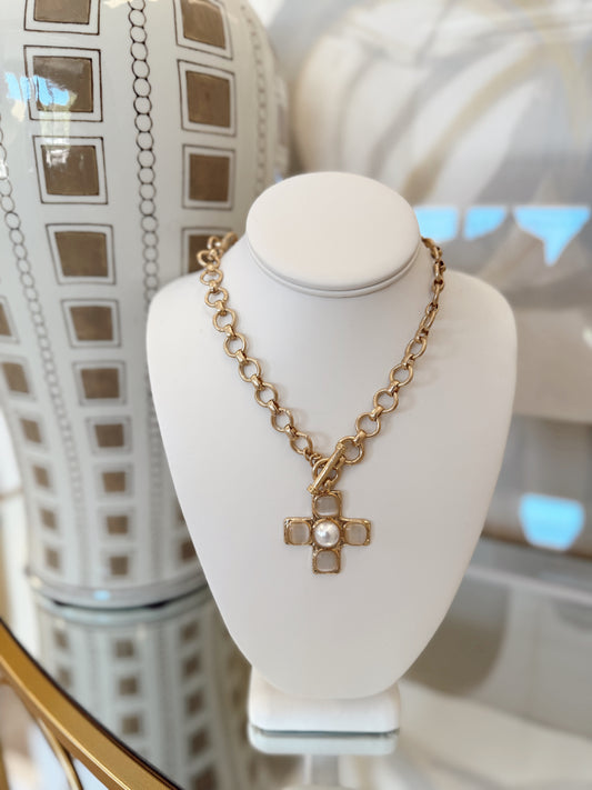 Coastal Chic Cross Necklace