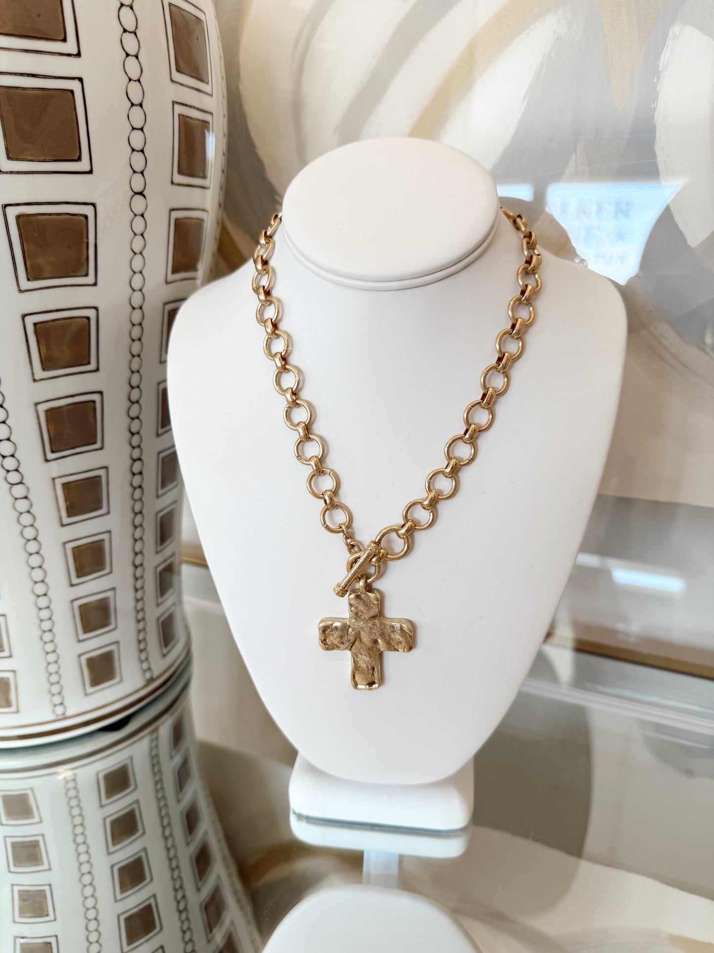 GRACE CROSS NECKLACE