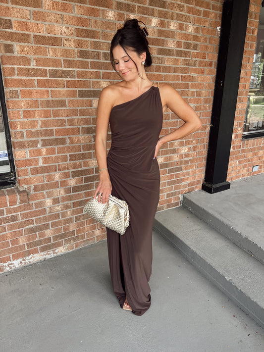 JERSEY COLUMN GOWN