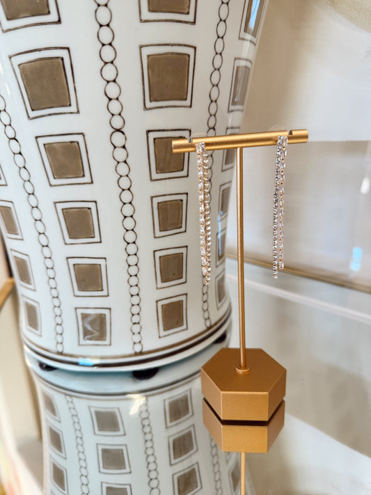 BAQUETTE DROP EARRINGS