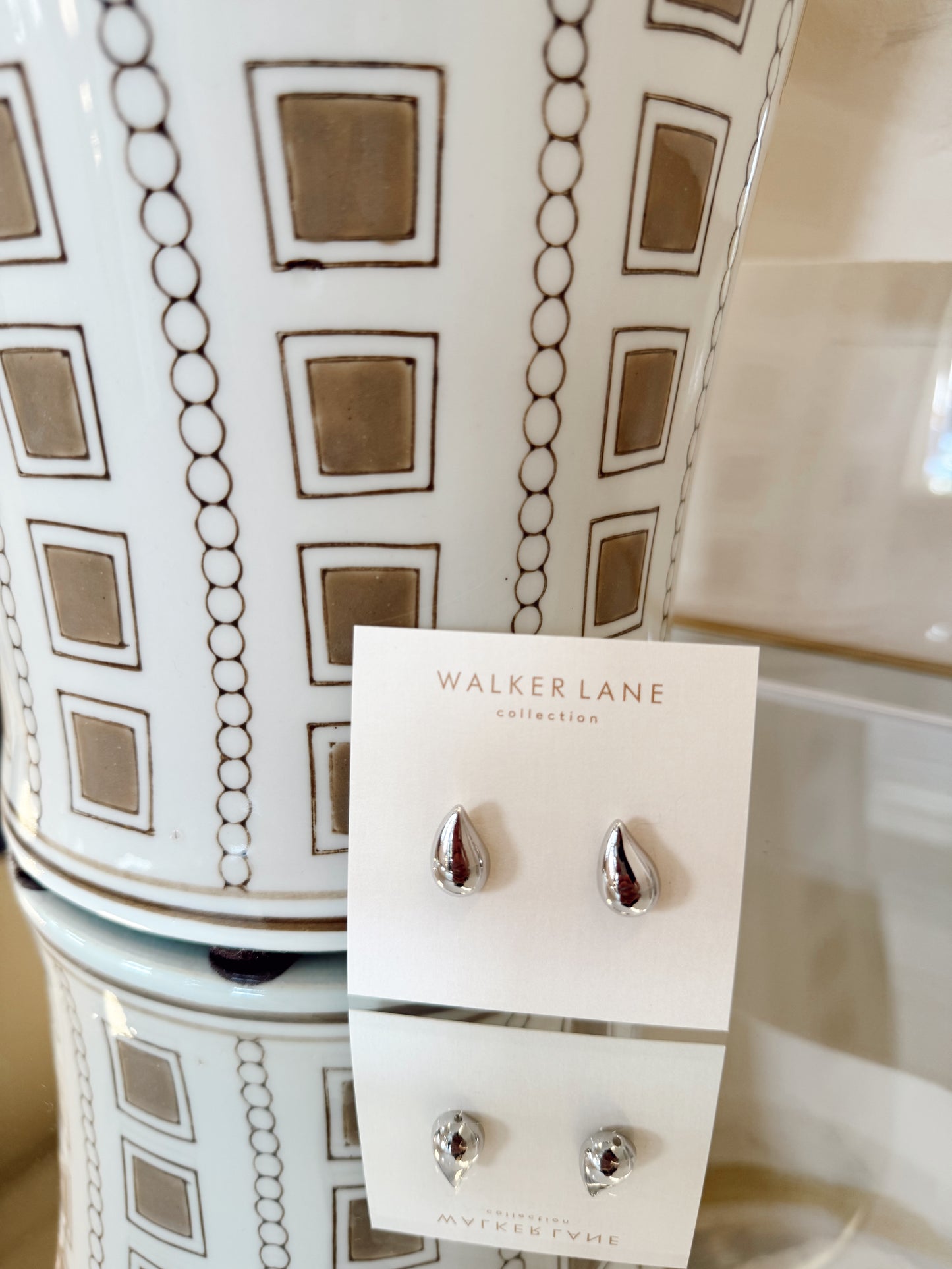 PUFFY TEARDROP EARRINGS