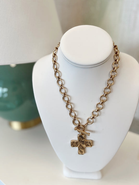 GRACE CROSS NECKLACE