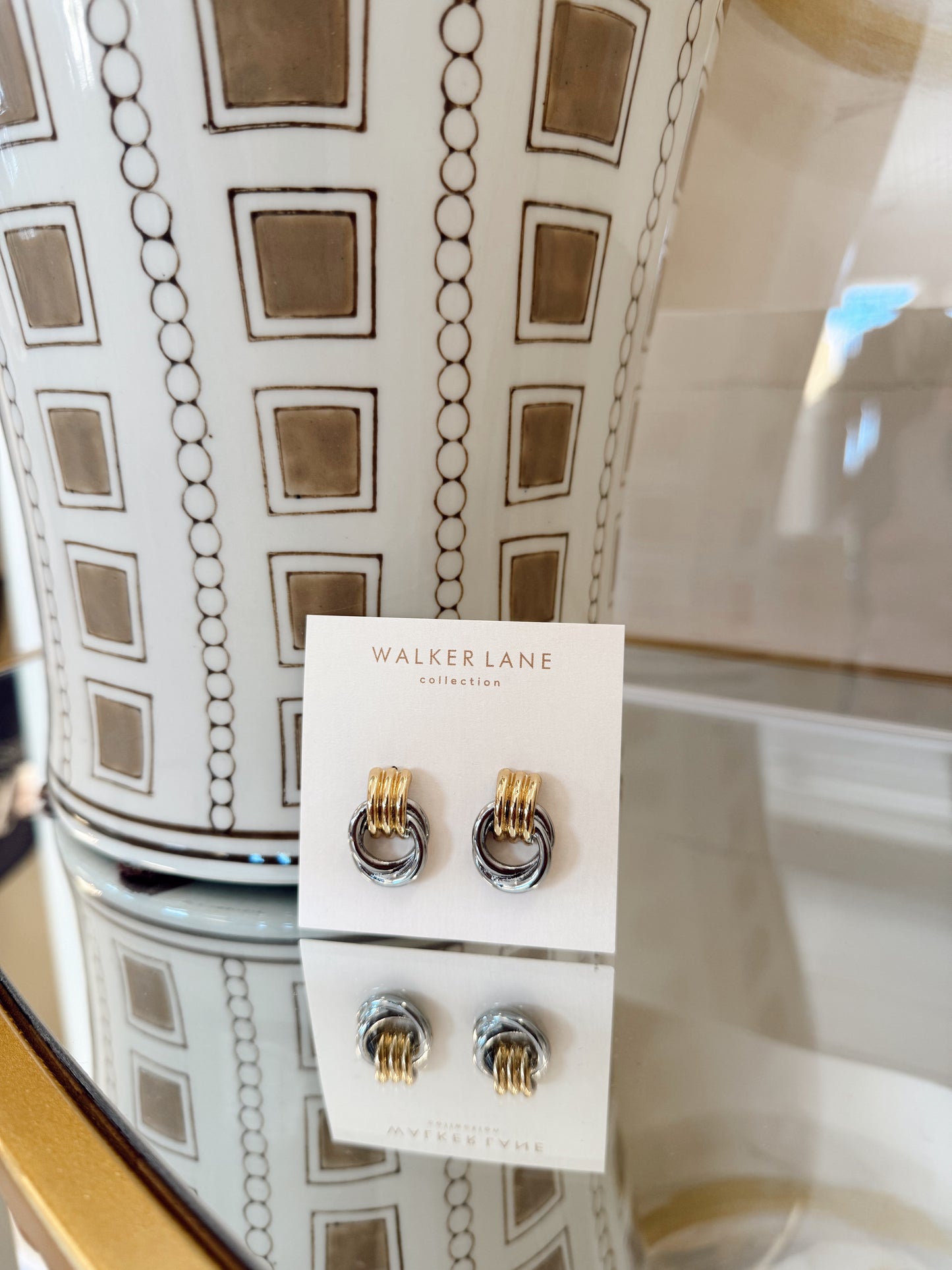 TWOTONE EARRINGS