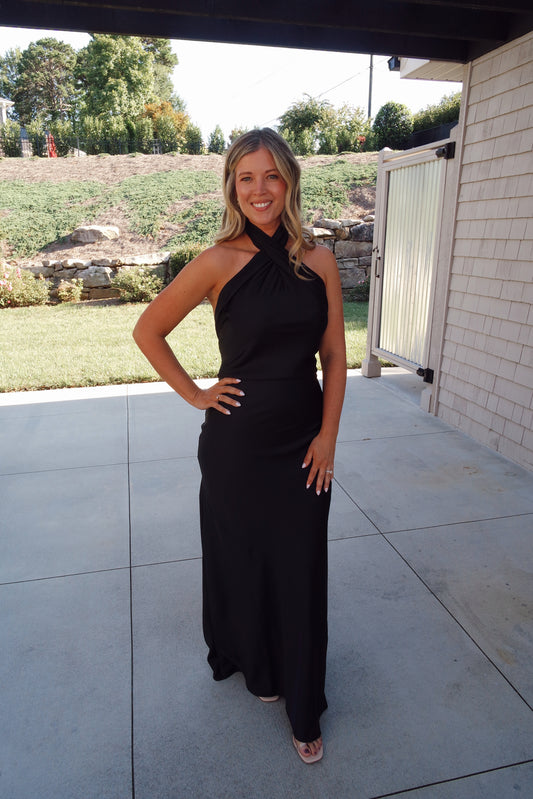 JASMINE HALTER MAXI DRESS