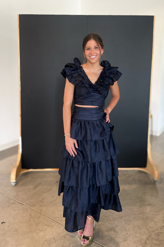 Tides Skirt Set - Navy